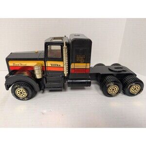 Vintage Tonka 1982 Clutch Poppers Road Boss Black Hawk Semi Truck, Used